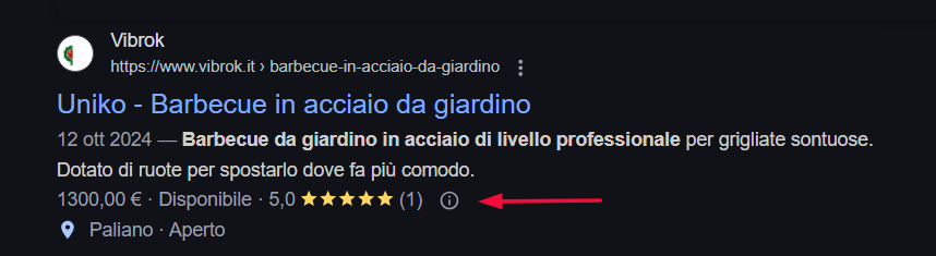 ottimizzare le schede prodotto per recensione e valutazione su snippet di ricerca